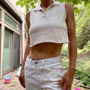 Cute paisley tank crop